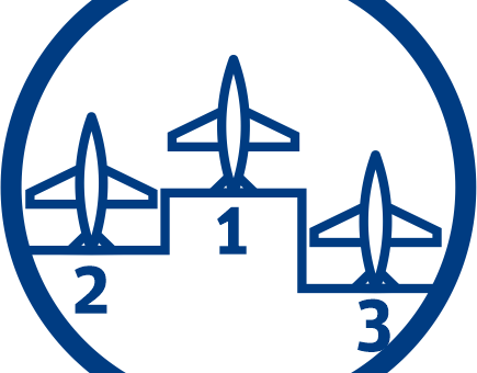 Logo Olimpiady Wiedzy i Umiejętności Lotniczych